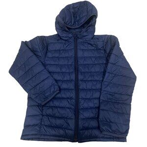 GAP Kids Primaloft Puffer Jacket Coat Upcycled Lightweight Size L Navy Unisex
